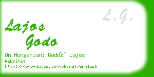 lajos godo business card